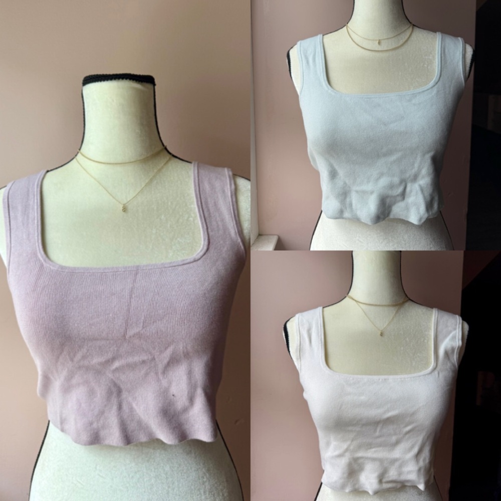 H&M Fitted Crop Tank Top